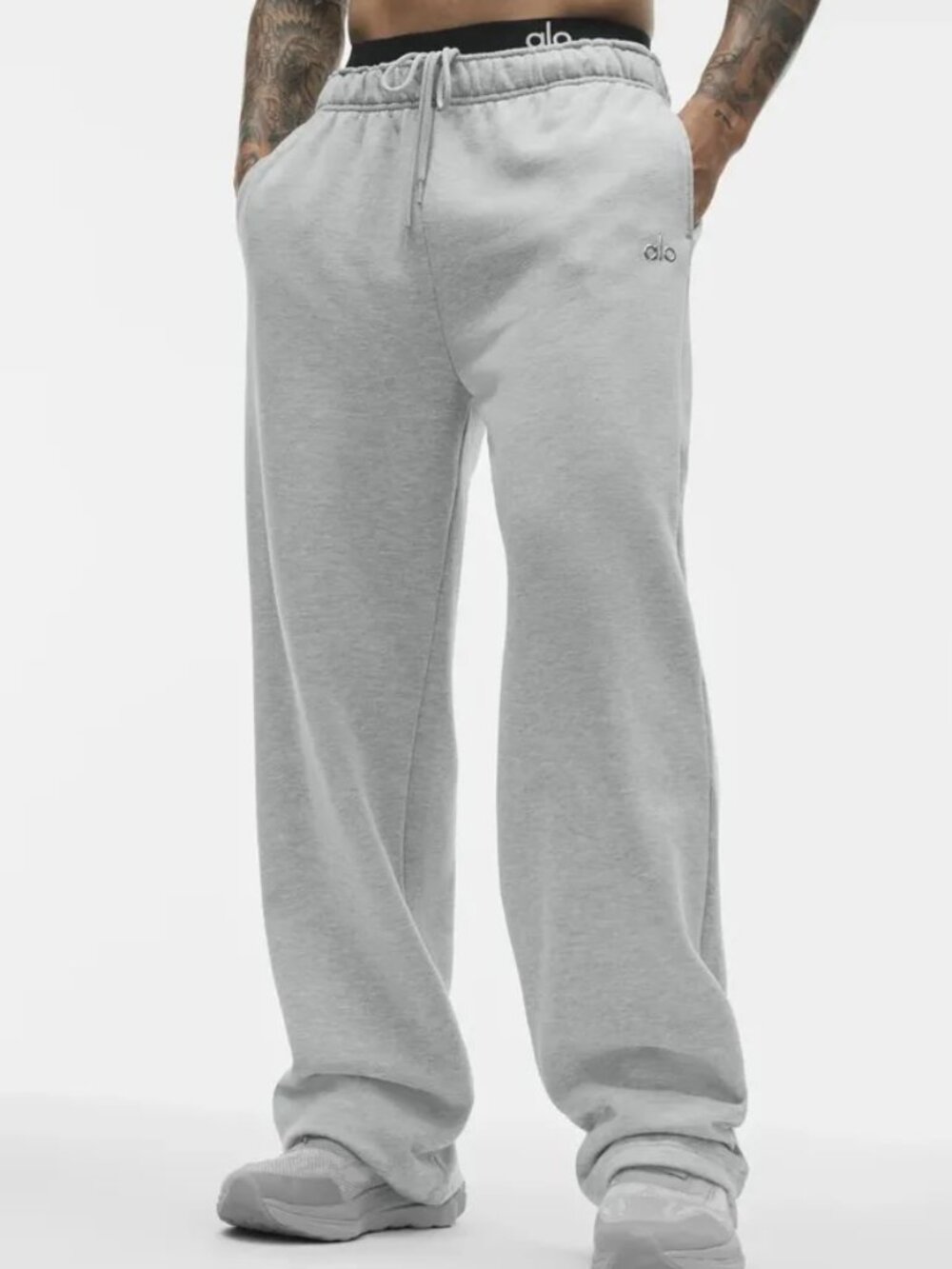 Accolade Straight Leg Sweatpants, L, Althletic Heather Grey, New